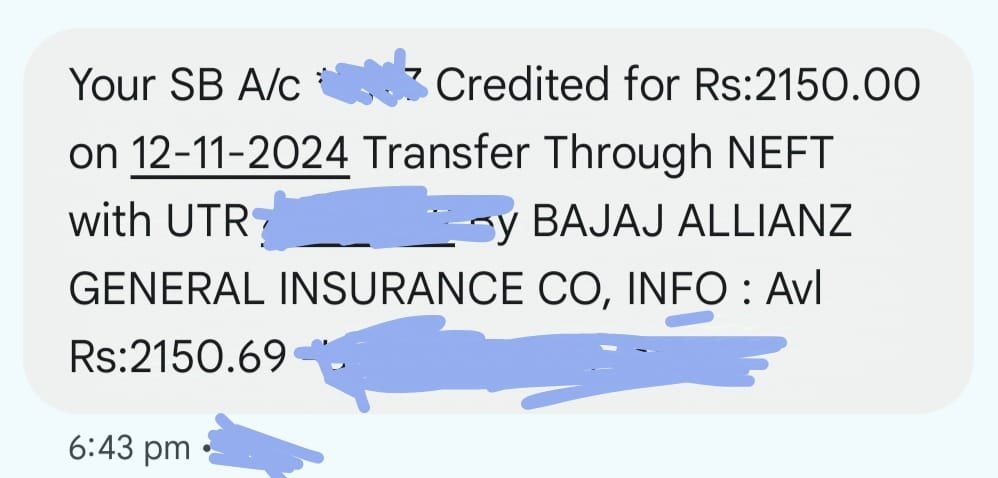 টাকা ঢোকার প্রমাণ